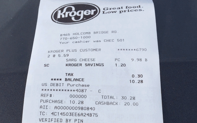 Kroger Receipt Font Bill Font Invoice Font Dot Matrix Font 